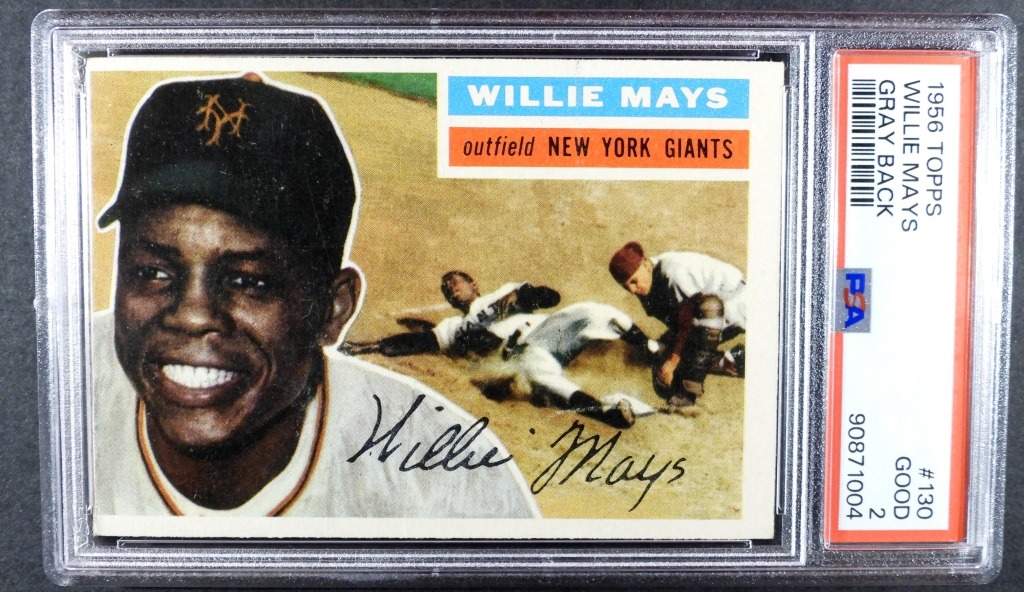 1956 Topps #130 Willie Mays PSA 2