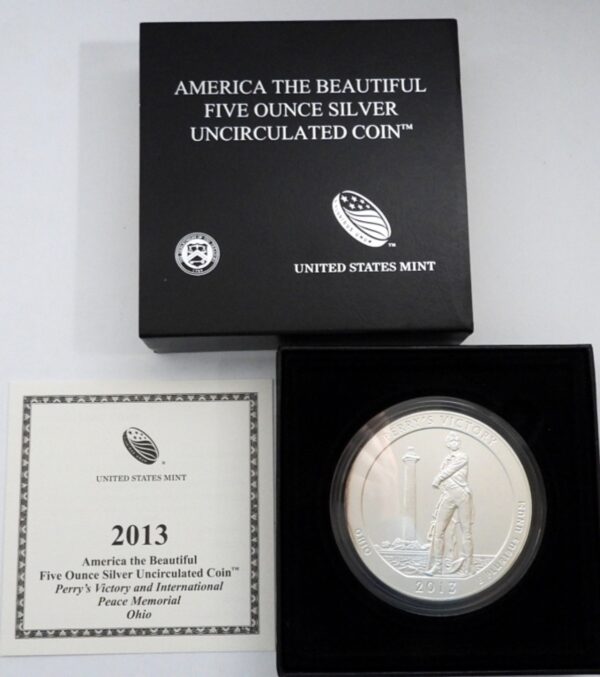 2013 ATB PERRY'S VICTORY 5oz .999 SILVER