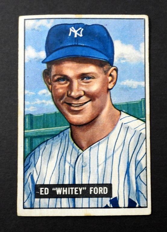 1951 BOWMAN #1 WHITEY FORD ROOKIE