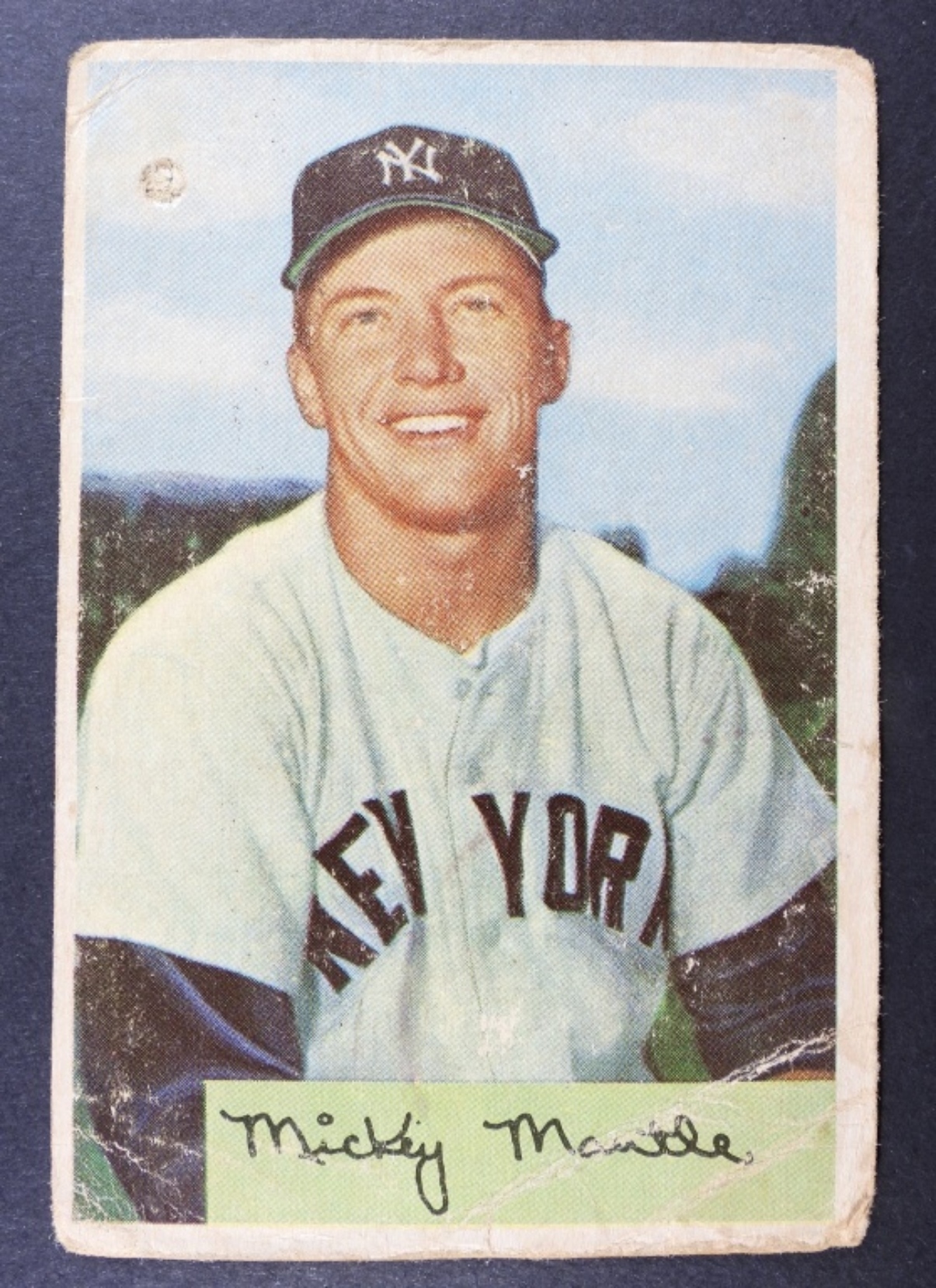 Mickey Mantle baseball card – featured in Mickey Mantle Sports Memorabilia Auction